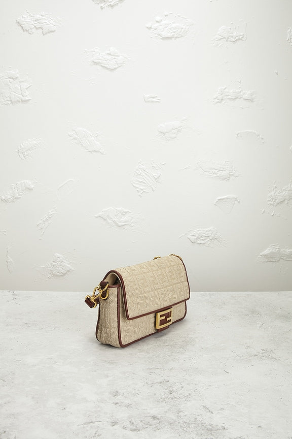 Fendi Zucca Baguette Shoulder Bag