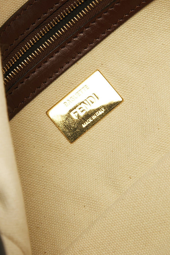 Fendi Zucca Baguette Shoulder Bag