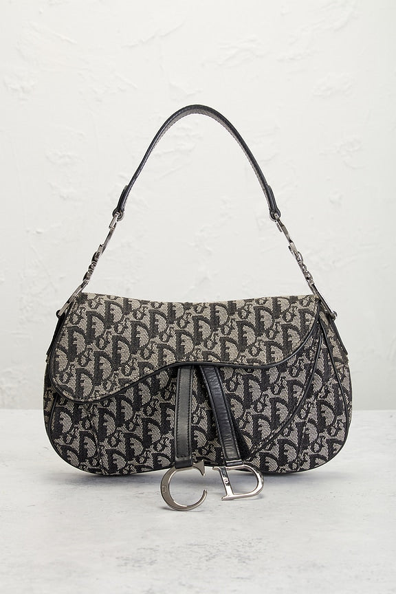 Dior Trotter Oblique Double Saddle Bag