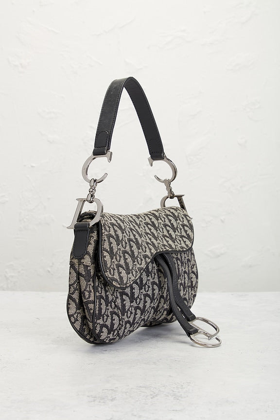 Dior Trotter Oblique Double Saddle Bag