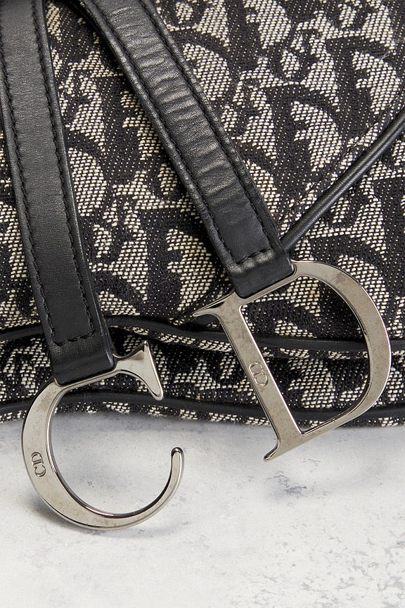 Dior Trotter Oblique Double Saddle Bag