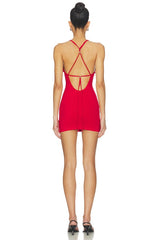X JENNIE Carla Cotton Jersey Mini Dress
