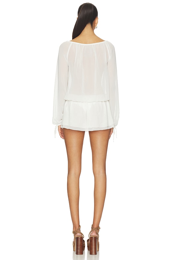 X Paige Lorenze Forever Yours Chiffon Mini Dress
