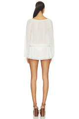 X Paige Lorenze Forever Yours Chiffon Mini Dress