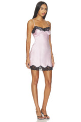 X Devon Lee Carlson Liz Silk Slip Mini Dress