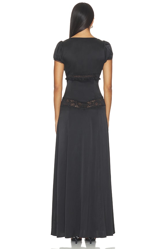 X Devon Lee Carlson Girl Next Door Silk Maxi Dress