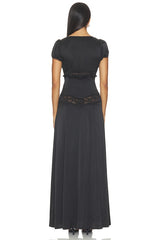 X Devon Lee Carlson Girl Next Door Silk Maxi Dress