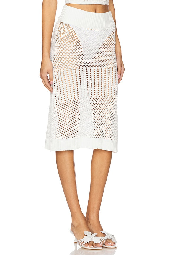 Orchard Crochet Midi Skirt