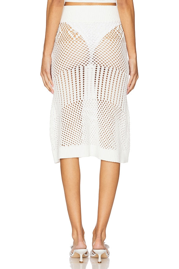 Orchard Crochet Midi Skirt