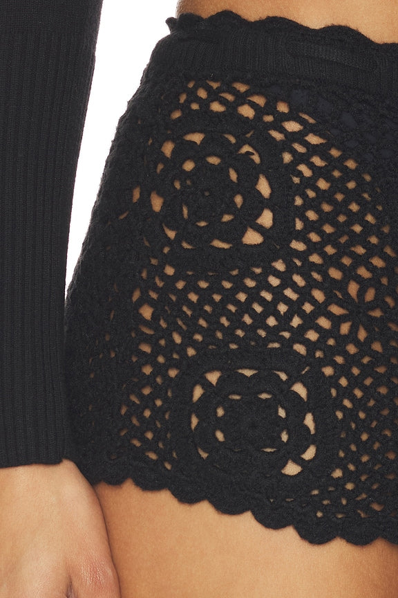 Arlo Crochet Mini Skirt