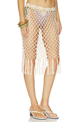 Star Crochet Midi Skirt