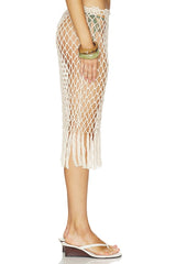 Star Crochet Midi Skirt