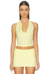 X JENNIE Briar Cloud Knit Halter Top