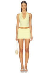 X JENNIE Briar Cloud Knit Halter Top