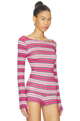 X JENNIE Sophie Lightweight Jersey Long Sleeve Top