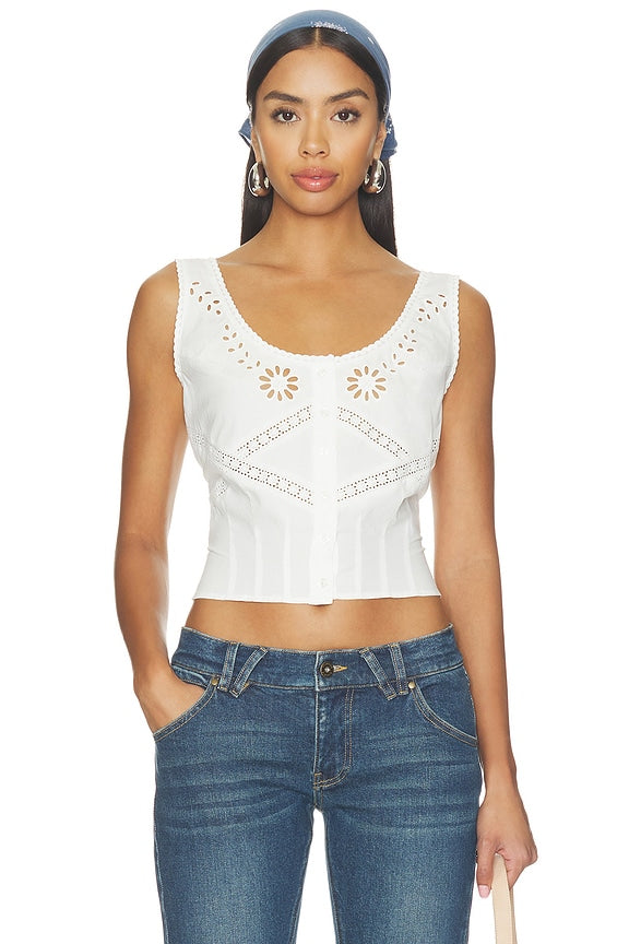 X Devon Lee Carlson Ever Cotton Blouse