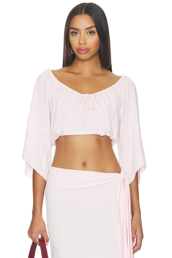 X Devon Lee Carlson Lola Jersey Blouse