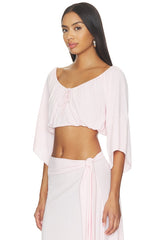 X Devon Lee Carlson Lola Jersey Blouse