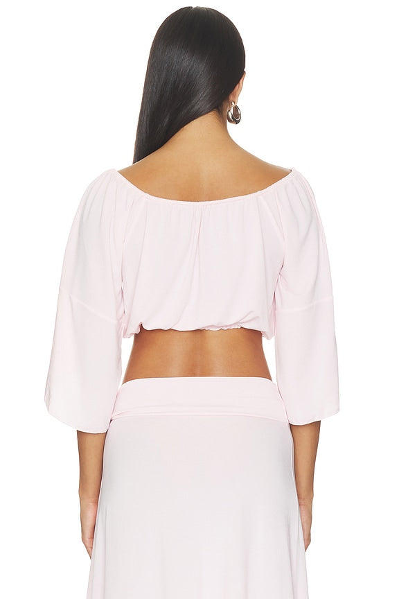 X Devon Lee Carlson Lola Jersey Blouse