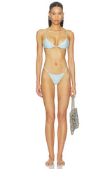 X Devon Lee Carlson Luna Sequin Bikini Bottom