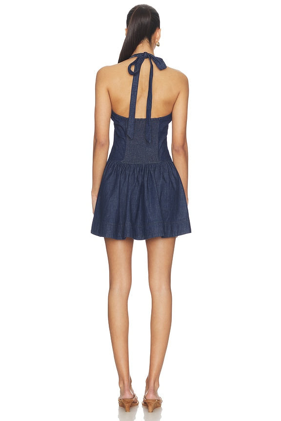 Clean Break Denim Mini Dress