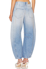 x We The Free Good Luck Mid Rise Barrel Jeans
