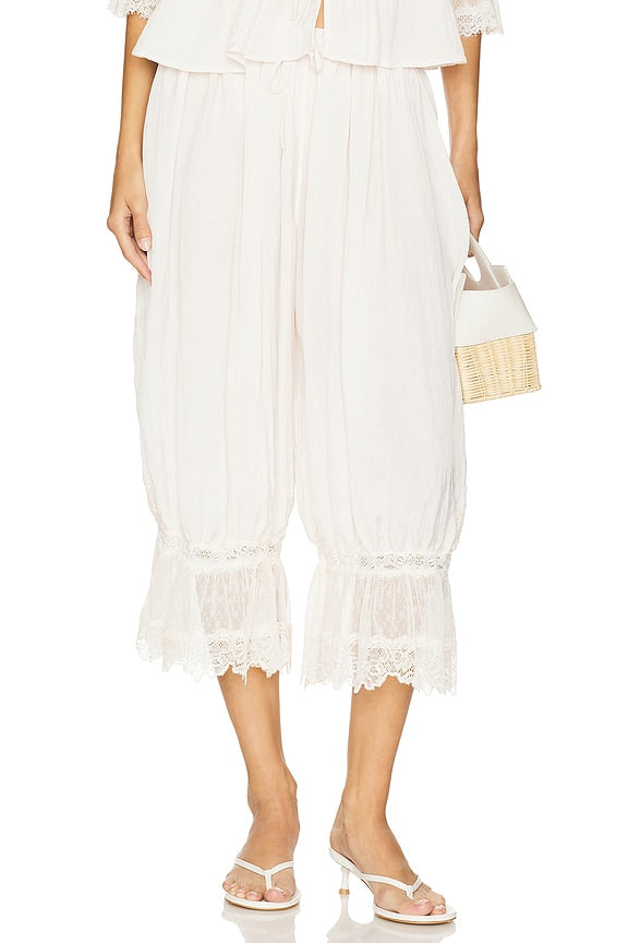 x Intimately FP Forever Young Pant In White Alyssum