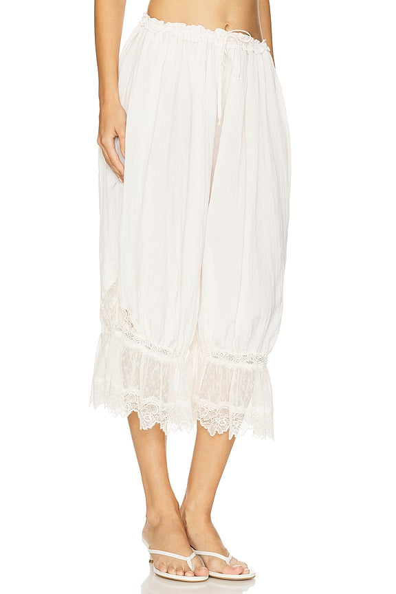 x Intimately FP Forever Young Pant In White Alyssum