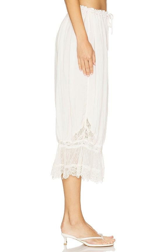 x Intimately FP Forever Young Pant In White Alyssum