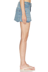X We The Free Dolly Denim Mini Skirt