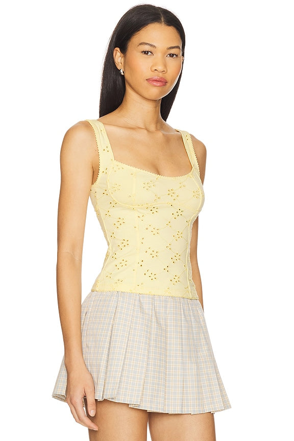 Full Bloom Eyelet Cami