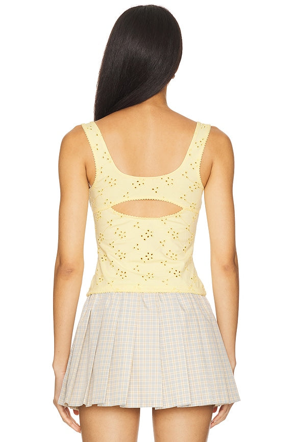 Full Bloom Eyelet Cami