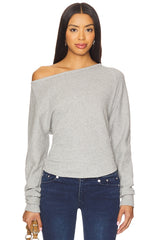 x We The Free Jess Long Sleeve In Heather Grey