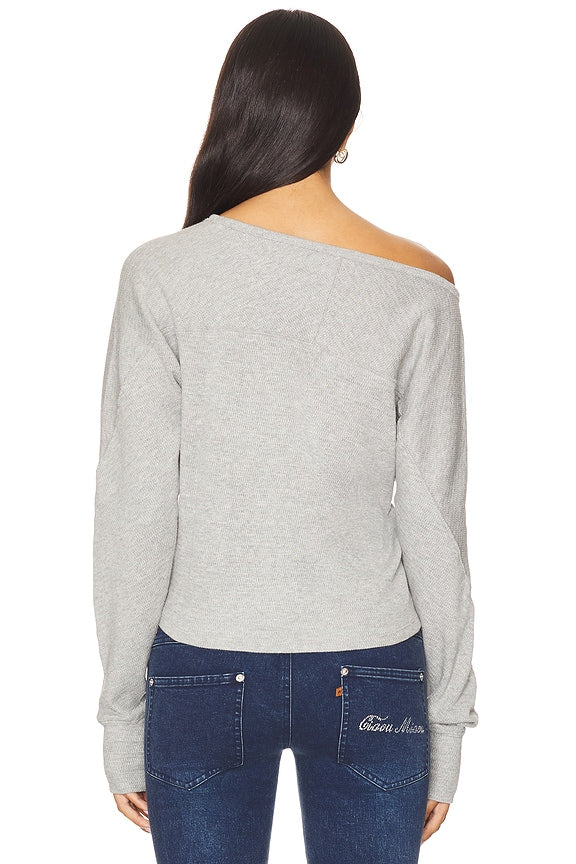 x We The Free Jess Long Sleeve In Heather Grey