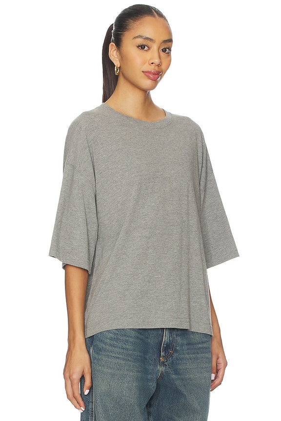 x We The Free Perfect Oversized Tee In Heather Grey