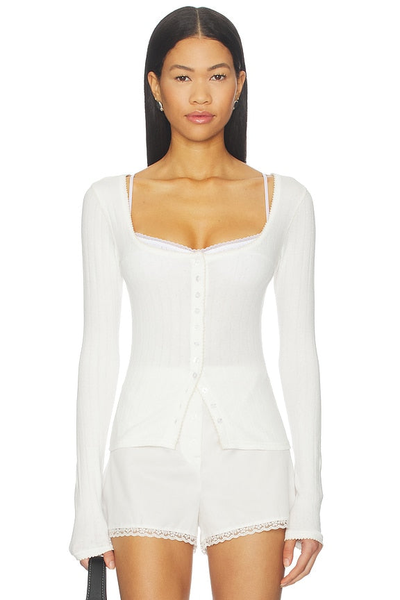 End Game Pointelle Long Sleeve