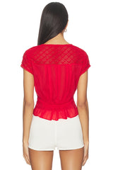 Glimmer Embroidered Top