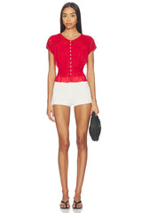Glimmer Embroidered Top
