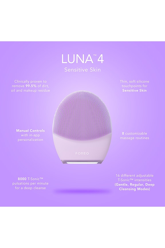 Luna 4 Facial Cleansing &amp; Firming Device For Sensitive Skin