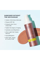 Bronze Me Sunkissed Mineral Sunscreen SPF 50 With Bronzing Body Brush
