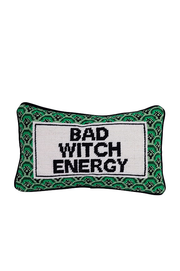 Bad Witch Energy Needlepoint Pillow
