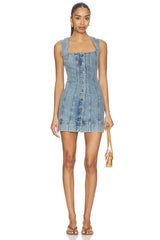 Mini Button Front Dress