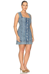Mini Button Front Dress