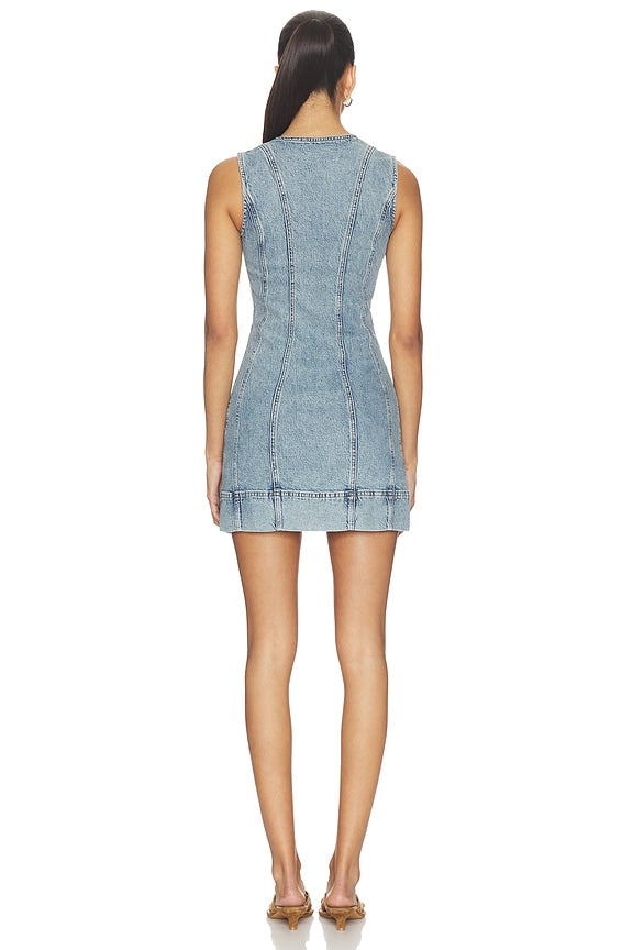 Mini Button Front Dress