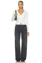 The Rib V Neck Cardigan