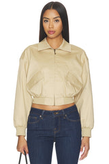 The Twill Cropped Bomber