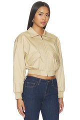 The Twill Cropped Bomber