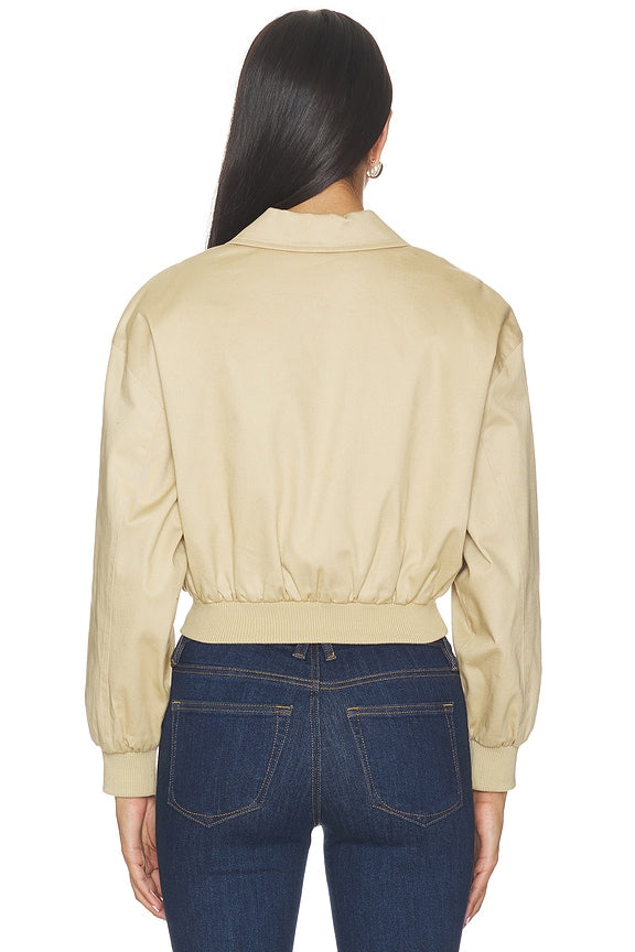 The Twill Cropped Bomber