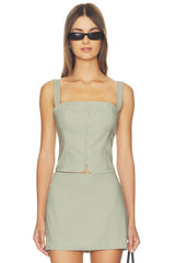The Linen Corset Top
