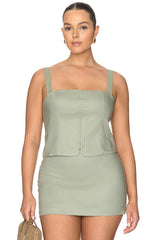 The Linen Corset Top